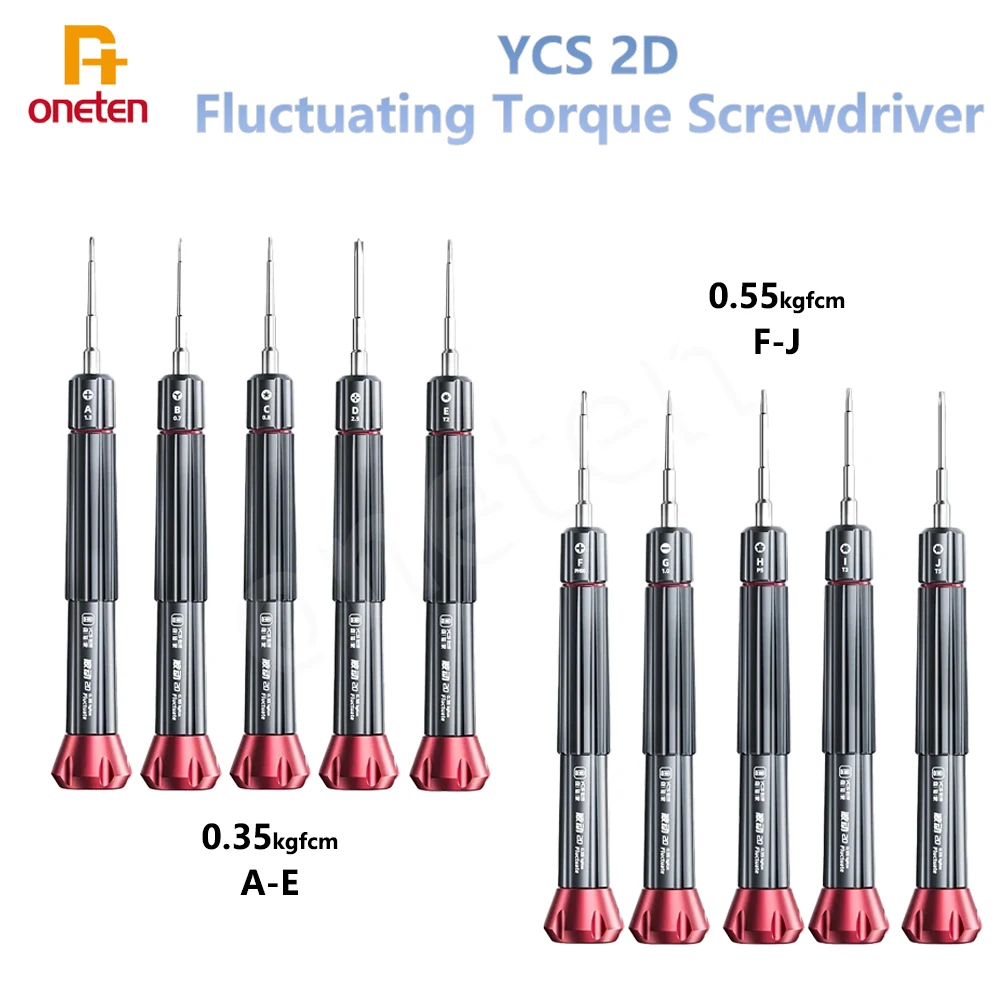 YCS 2D Precision Screwdriver Set Hand Tools for iPhone LCD Screen Disassembly Multi Type Anti-Slip Mobile Phones Repair Tool Set