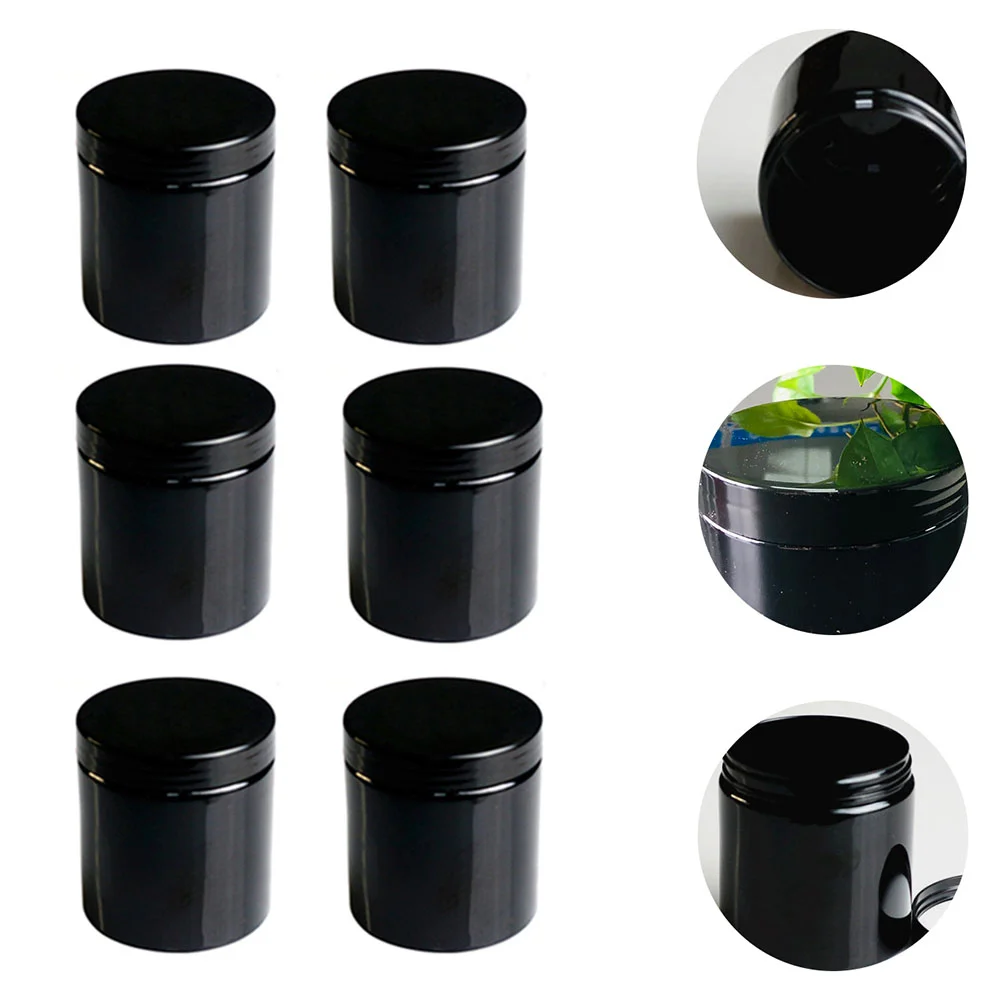 

6 Pcs Plastic Cream Jar Makeup Storage Bottles Ointment Jars Lotion Holders Food Facial Containers Travel
