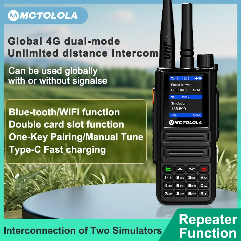 MOTOLOLA ZELLO Android 2G 4G network radio long range analog VHF/UHF two mode radios walkie talkie compatible ptt-poc global app