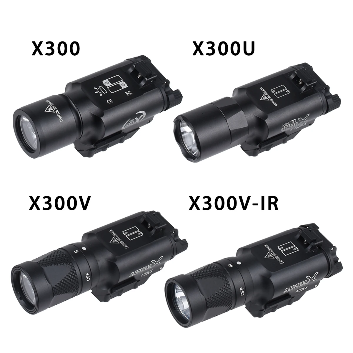 

Тактический фонарь SureFire X300 Ultra X300U X300V XH35, металлический, с режимами мигания и постоянного света, светодиодный, для крепления на 20-мм планку, для страйкбола, G17, G19