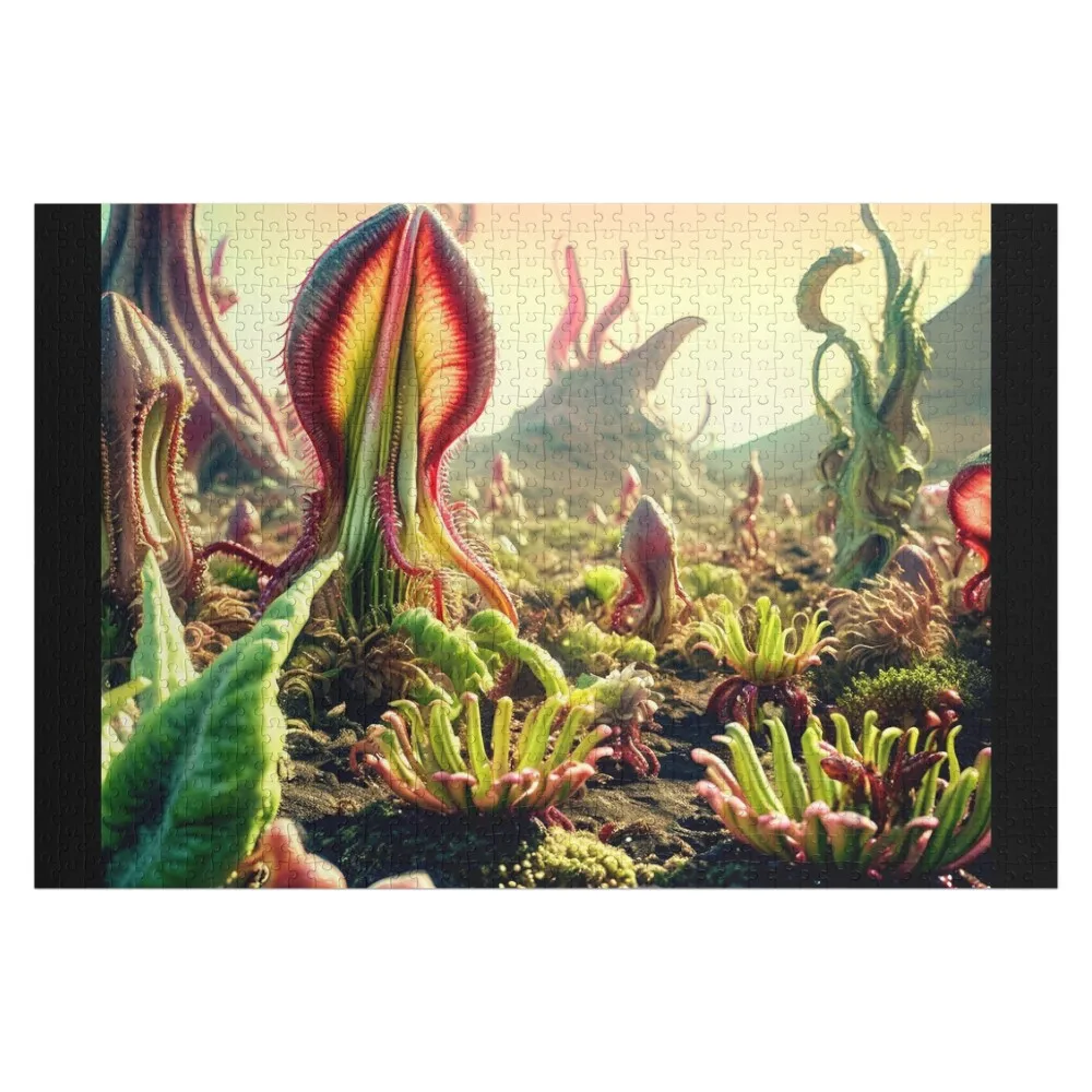 

Alien Landscape - Carnivorous Plant #13 Jigsaw Puzzle Personalized For Kids Customizeds For Kids Wood Name Custom Gifts Puzzle