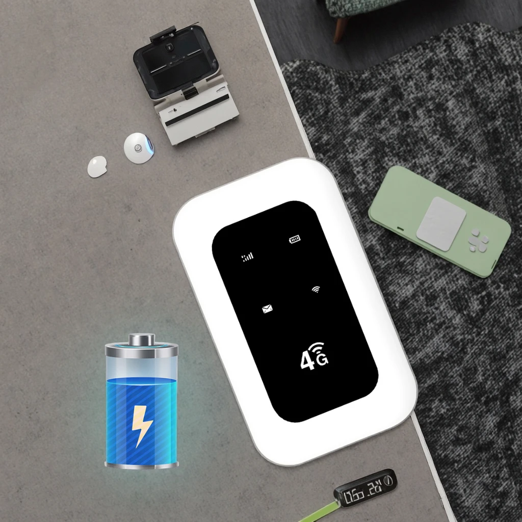 

Маршрутизатор JIMI 3000 мАч 4G LTE с SIM-картой (ESIM), скорость 300 Мбит/с, функция VPN, внутренние сетевые карты