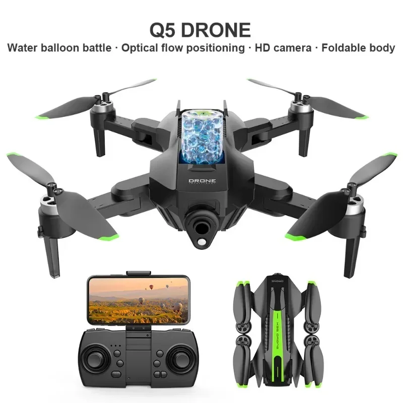 Q5 Bomb Drone Brushless 360° Flip Gesture Video Photo 4k Dual Cameras 2.4G Optical Flow Positioning Helicopter