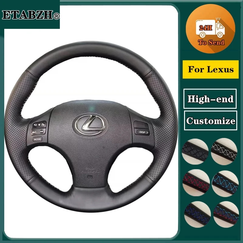 Braid Car Steering Wheel Cover For Lexus RX330 RX400h RX400 2004-2007 Customize Microfiber Leather Steering Wrap Car Accessories