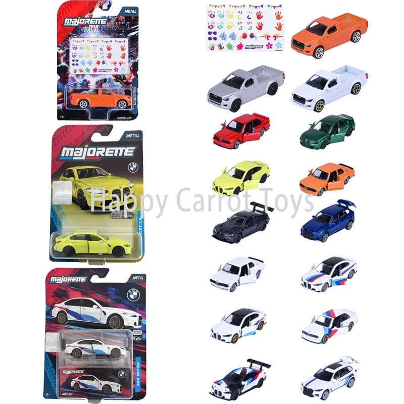 Coche de juguete Original Majorette, escala 1:64, coche de carreras BMW serie M, Isuzu D-MAX, coches en miniatura coleccionables, modelos de fundición a presión, juguetes para fanáticos