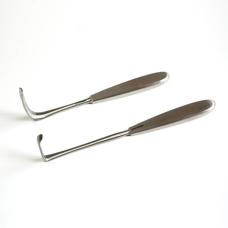 Stainless steel thyroid hook, muscle tissue hook, skin hook, cosmetic and plastic surgery right angle hook