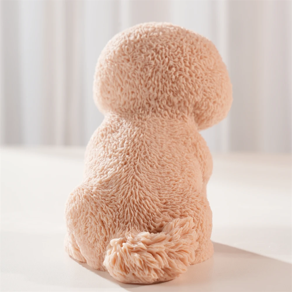 Bichon Frise Dog Puppy Candle Mold Animal Puppies Soy Wax Silicone Mould Dog Lover Home Decor view 6
