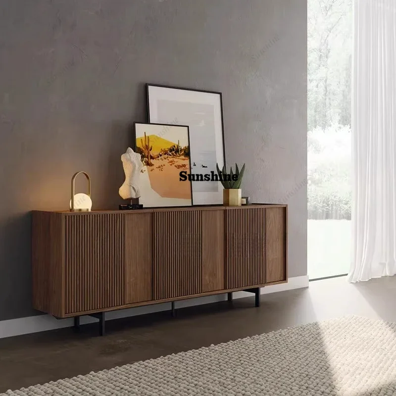 

Nordic side cabinet modern simple light luxury cabinet wabi-sabi wind lockerTJ