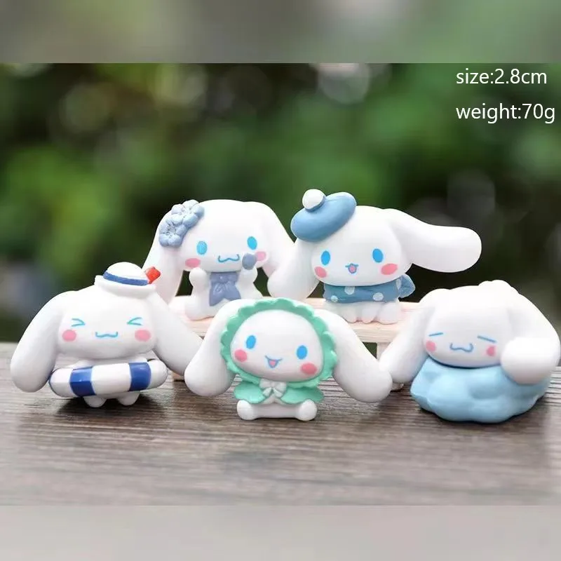 Sanrio Figure Series Collection Cute Kuromi Cinnamoroll Character Kawaii Hello Kitty Melody Desktop Ornament Decoration for Fans