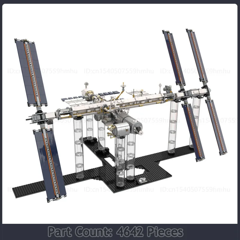 Internationale Raumstation MOC 1:110 Bausteine Kit Ziegel Modell DIY Kind Spielzeug Geburtstag Geschenk