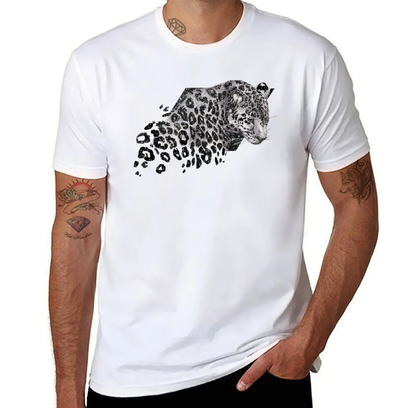 

Cosmic Leopard T-Shirt funny t shirts man t shirt man cotton T-Shirt