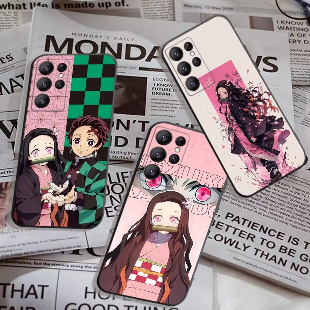 Nezuko Kamado Case For Samsung Galaxy Case S25 S23 S22 S21 S30 S20 S10 Ultra Plus FE TPU Soft Cover