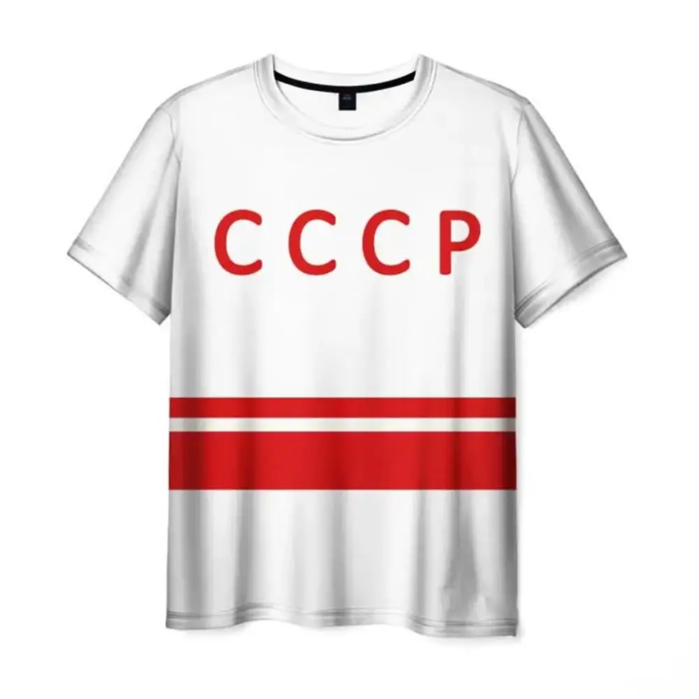 New Russian Red Machine Graphic Sport T-shirts 3D Printed Men/Women Ice Hockey T shirt Summer Fashion Short sleeve Top Tee Shirt