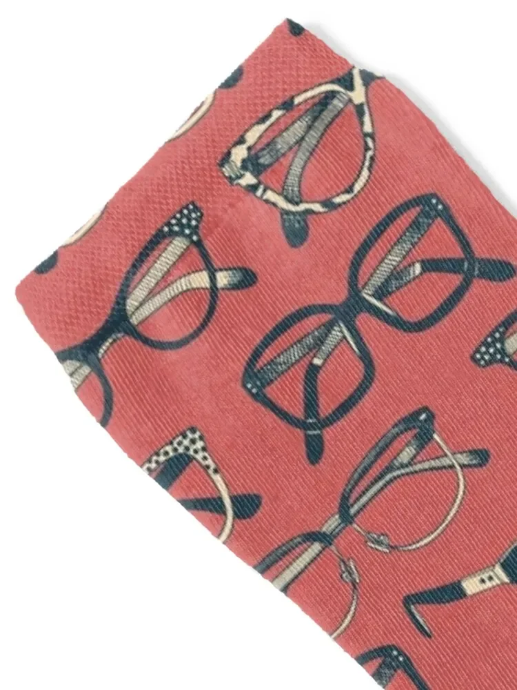 Rose-Colored Glasses, Eyeglasses, Eyewear Socks retro with print Socks Women's Men's