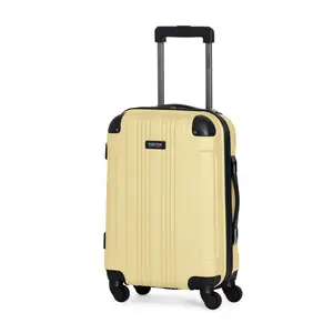 of Bounds Lightweight Hardshell 4Wheel Spinner Luggage, Pale Banana, 20Inch Carry On