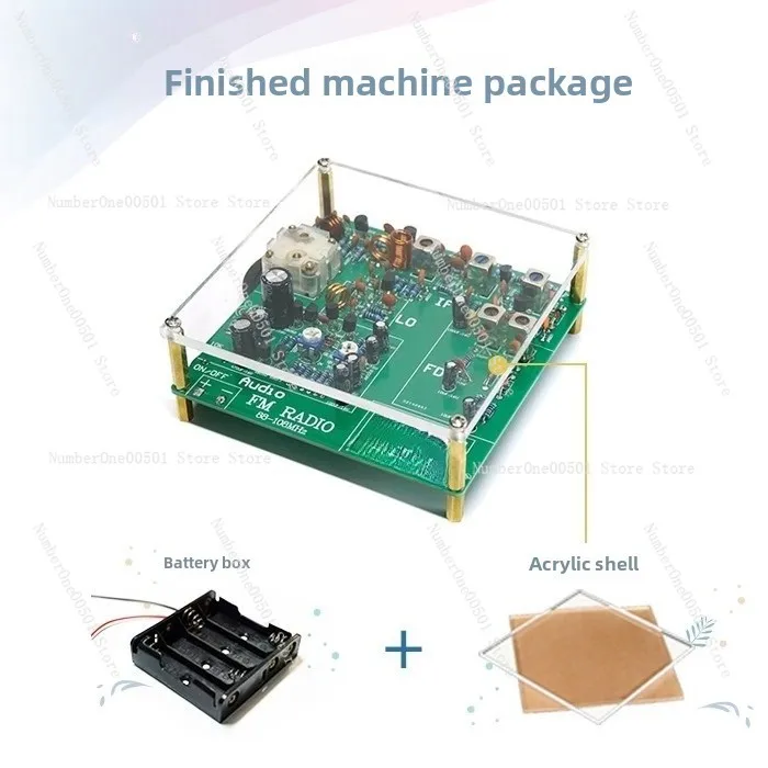 

FM Radio DIY Kit with Discrete Components Wireless Receiver Building Set for Electronic Hobbyists
