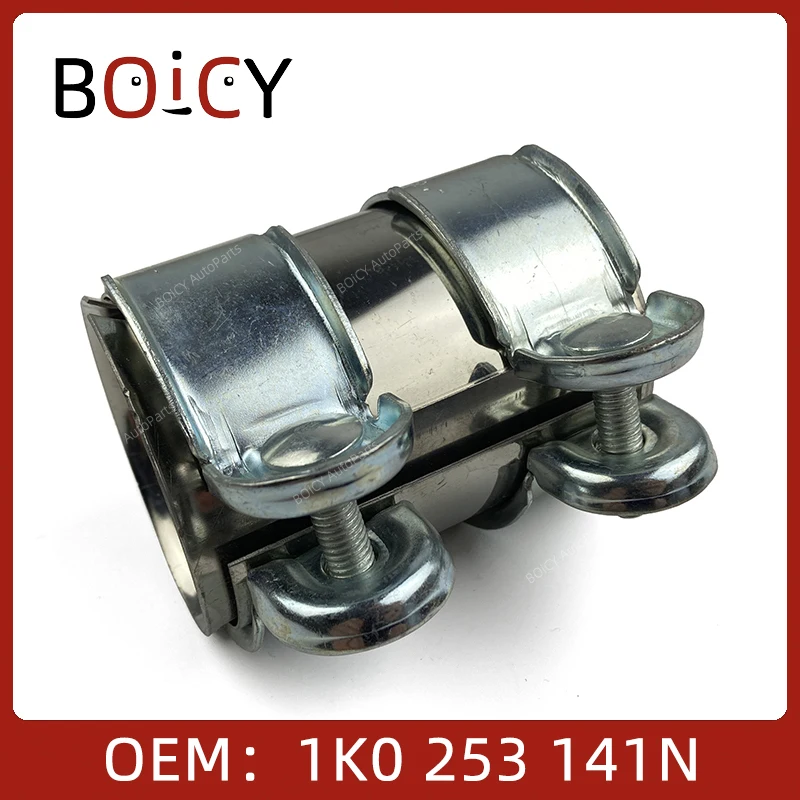 

BOICY Connector Double Clamp Exhaust Pipe Clamp for Beetle CC Golf Jetta Passat Touran Tiguan Eos Polo A4 A6 A8 1K0253141N