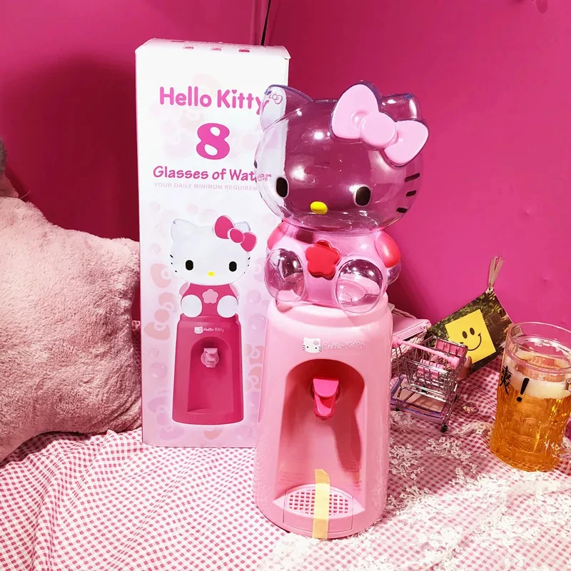 2l Kawaii Sanrio Cartoon Hello Kittys My Melody Desktop Water Dispenser Cute Beautiful Cup Large Capacity Toys Kid Birthday Gift