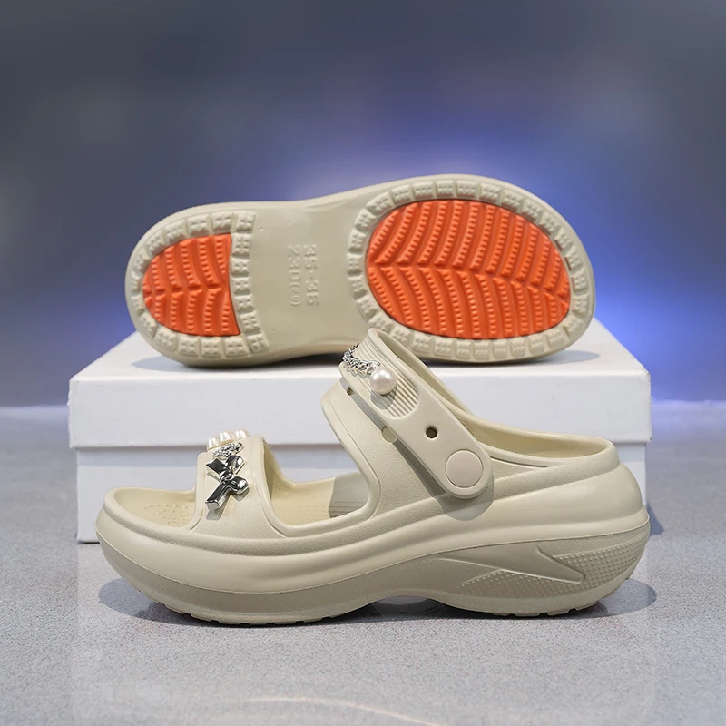 Women's Eva Platform Slides, Thick Sole Non-slip Casual Shoes_voghion.com