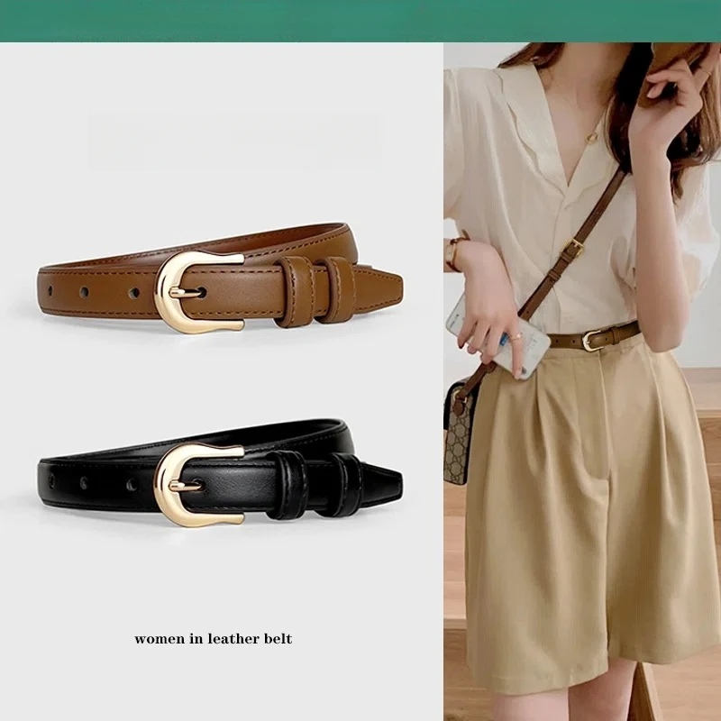 

Belt Brown Girls Summer New Fashion All-matching Jeans Embellishment
