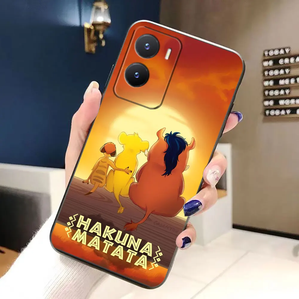 جرافيتي الأسد الملك هاكونا ماتاتا حافظة لهاتف VIVO Y02 Y16 Y17 Y20 Y21 Y22S Y27 Y28 Y35 Y36 Y50 Y51 Y72 Y76 Y77 Y78 Y91 Y93 #4