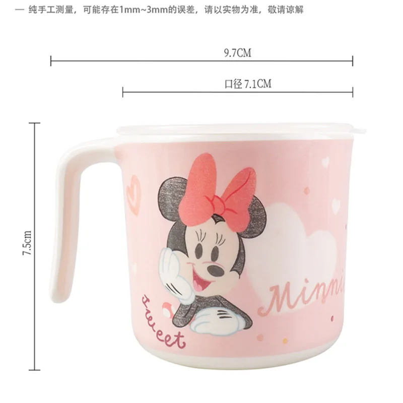 Disney Cartoon Mickey Princess Children's Water Cup Baby Kids Drinking Milk Cup Kindergarten Cartoon Mugs Cup