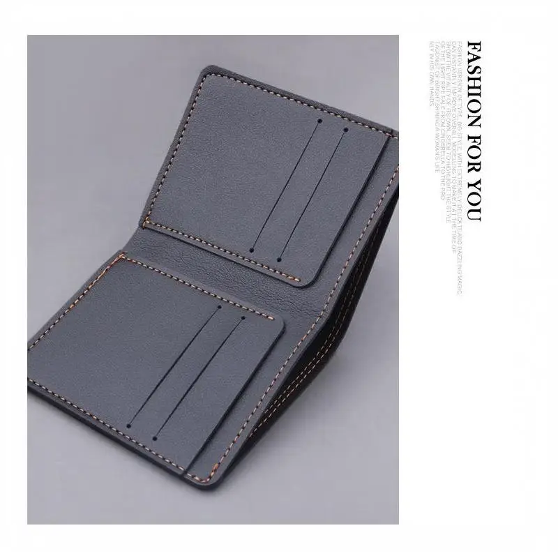 Minimalistische Herren-Geldbörse aus PU-Leder, Schwarz-Kaffee, große Kapazität, mehrere Fächer, zweifach faltbar, Ausweiskartenhalter, für Männer und Frauen – Detail 13