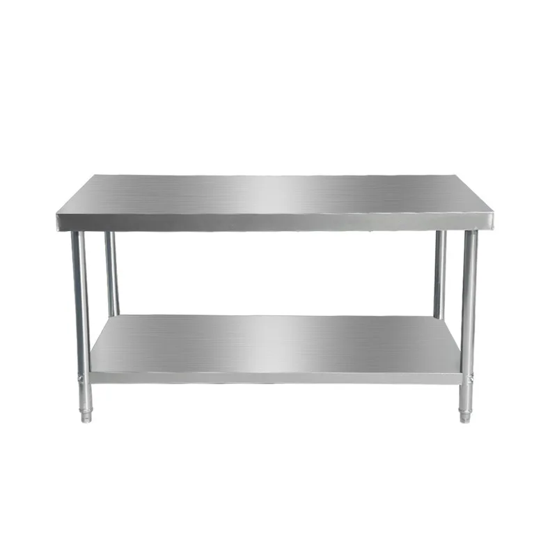 

304 stainless steel workbench restaurant kitchen charging table cutting vegetables baking table side dish stove durable