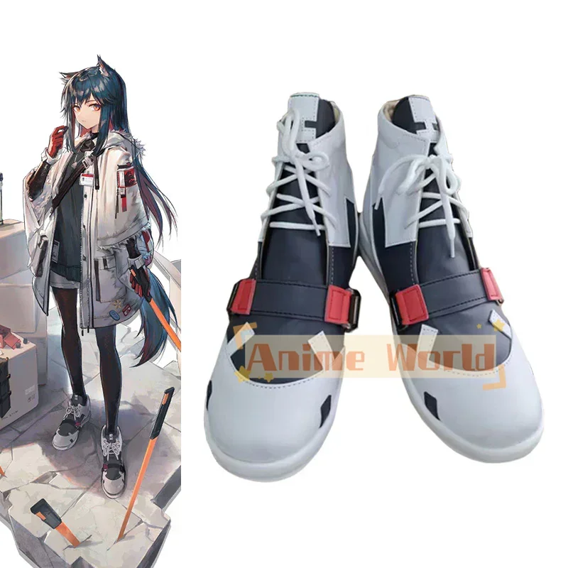 

Arknights, зимняя обувь для косплея Messanger Texas, карнавальные ботинки на Хэллоуин, обувь из искусственной кожи на заказ