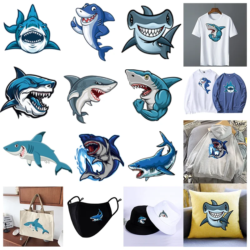 SHARKS Team Logo,Ironing applications for clothing Patches,DIY Suitable for Hoodies,T-shirts,pillows,canvas bag,etc.