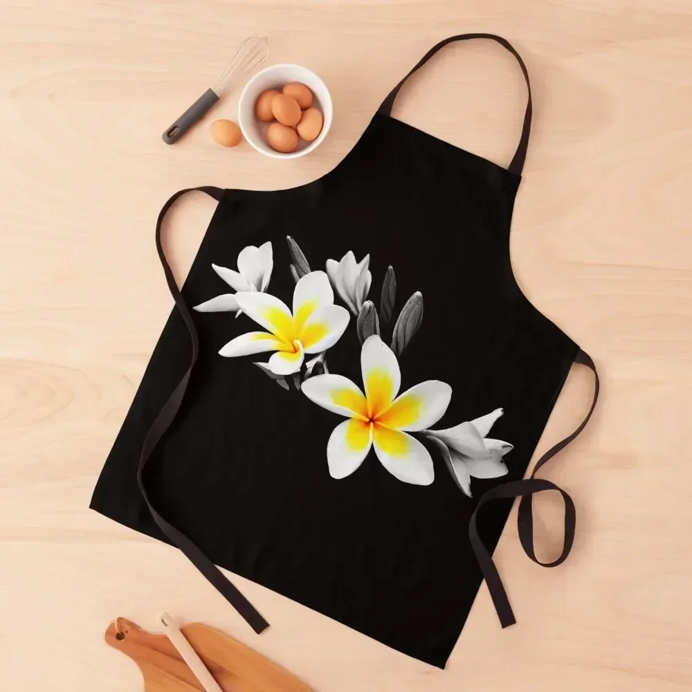 

Frangipani Apron esthetician Utensils For Kitchen Woman Kitchens Barista Apron