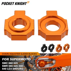 Motorcycle Chain Adjuster Regulator Slider Block For KTM 640 LC4 Enduro Adventure/R Supermoto 450 525 560 SMR 625 660 SMC ADV
