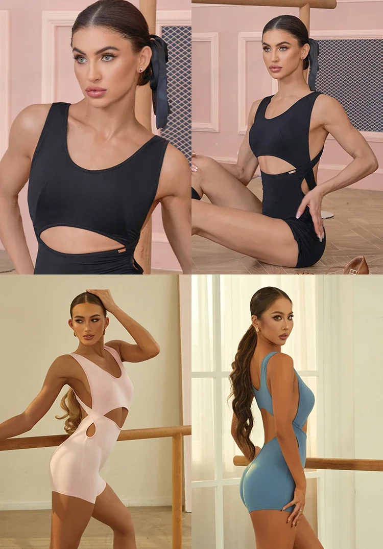 Robe de danse latine pour adultes, Costume pour femmes, hauts ajourés, jupe à franges, vêtements d'entraînement de Samba Rumba