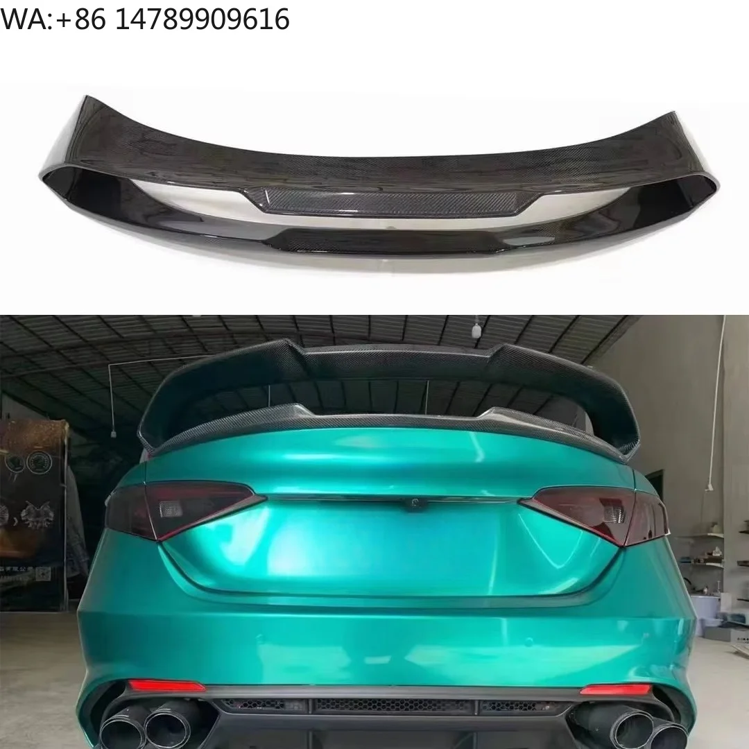 

Romeo Giulia GTAM Style Carbon Fiber Trunk Rear Wing Spoiler for 2017-2023