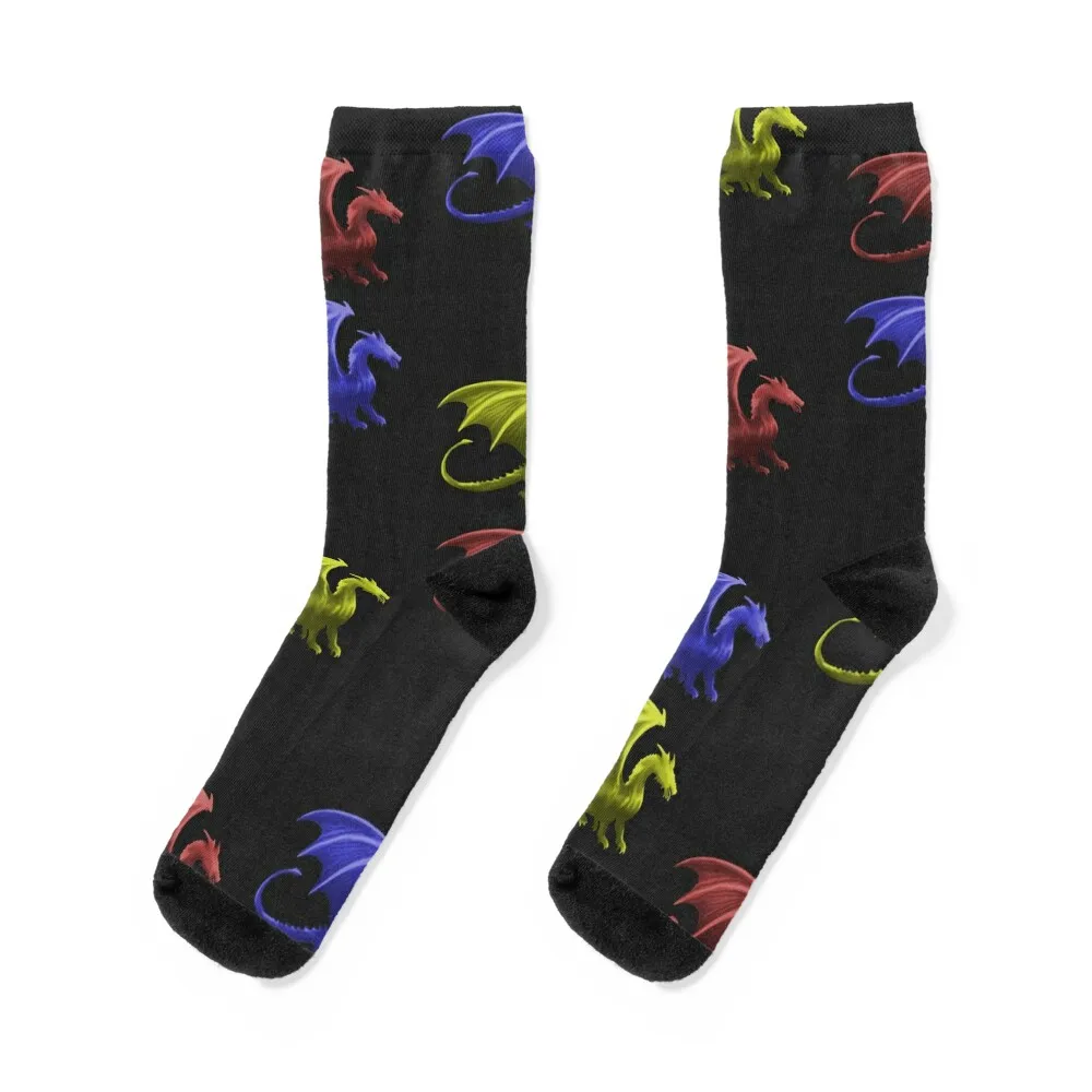 

For the love of Dragons Socks Crossfit cartoon snow sports stockings Women's Socks Men's