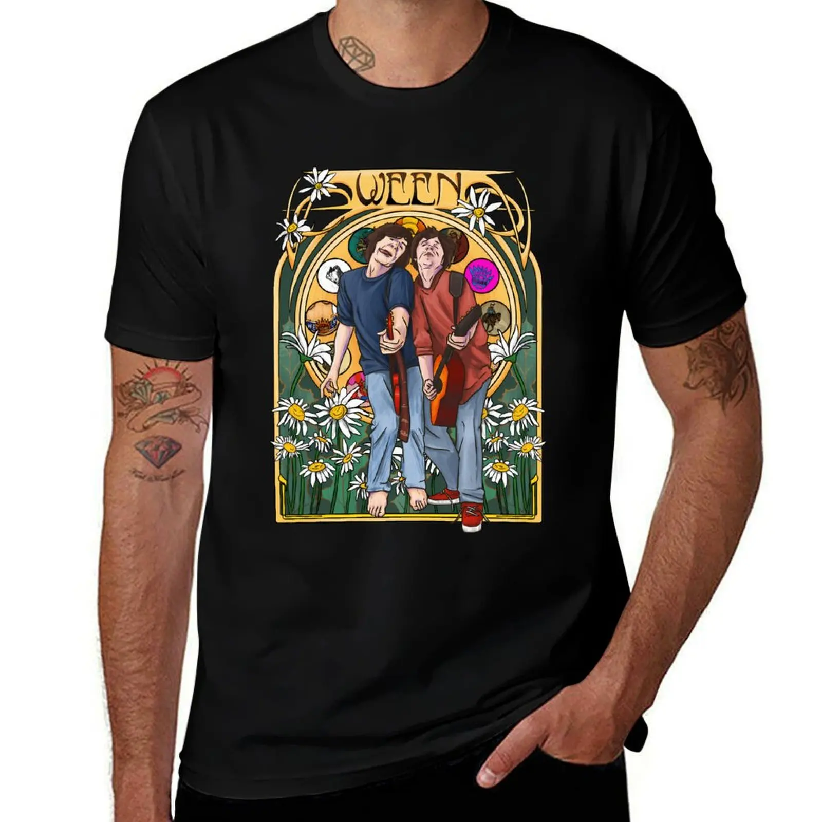 

Ween Art Nouveau T-Shirt street wear for a boy cheap stuff vintage clothes vintage t shirt men