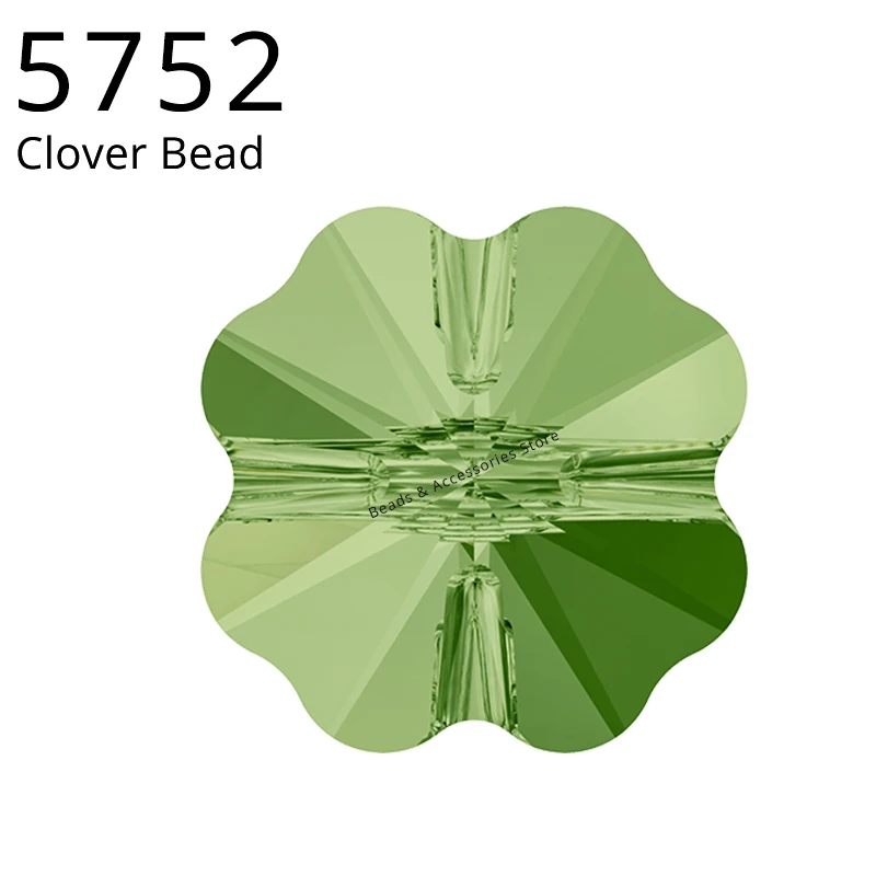 (1 peça) 5752 cristais originais da áustria trevo grânulo solto para pulseira colar brincos jóias fazendo decoração