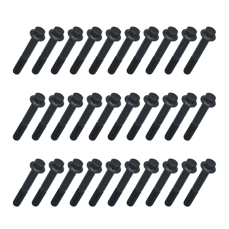 30 Pcs Hex Flange Head Cap Screw C3944593 3901448 3944593 Compatible With Cummins Diesel Engine 5.9L 6.7L 5.9 6.7 2500