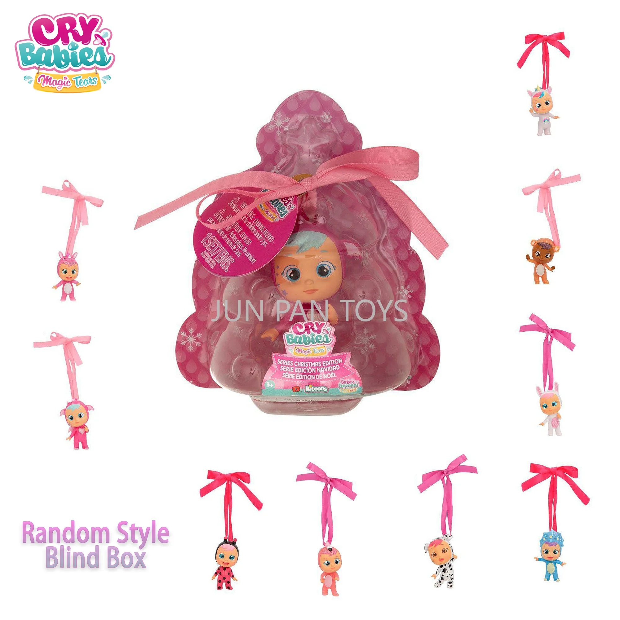 IMC Cry Babies Magic Tears Рождественское издание слепая коробка фигурка кукла кулон Коллекционный сюрприз подарок на день рождения игрушки для детей