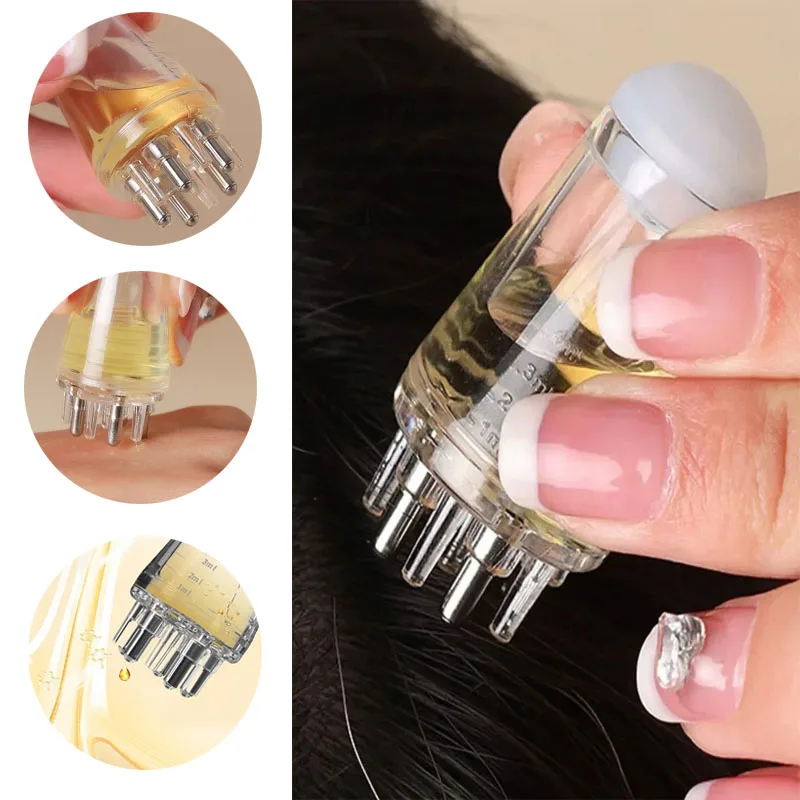 Scalp Applicator Liquid Comb Portable Mini Massage Combs Essential Oil Fluid Guiding Massager Anti Hair Loss Head Care Tools