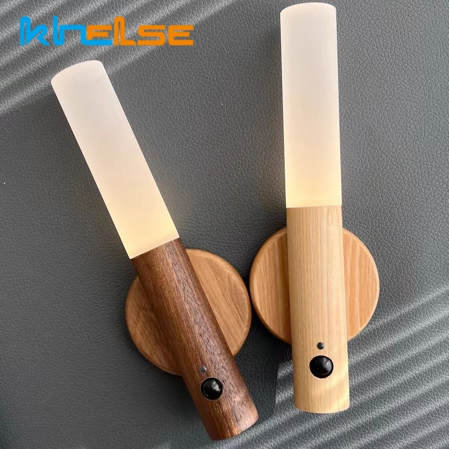 

Минималистичная мини-настольная лампа из цельного дерева, сенсорный переключатель, зарядка через USB, беспроводная ночная лампа, лестница, прикроватная настольная лампа, подарок