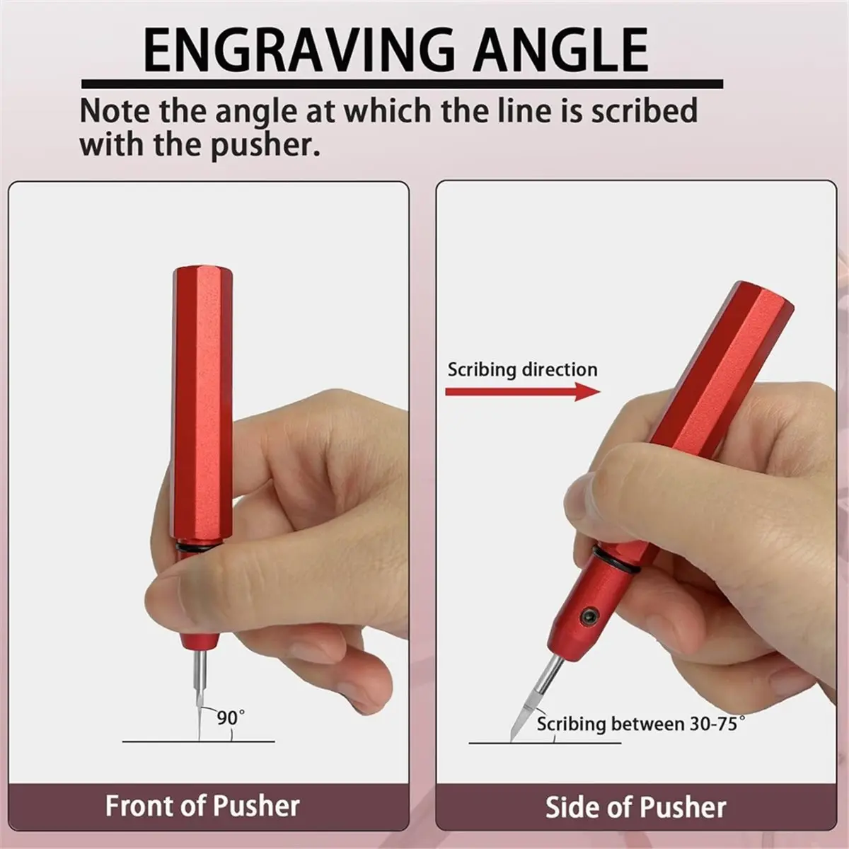 Model Scriber Tool, TungstenSteel Blades 0.10mm,Engraving & Scribing Tool for RG Models,Plastic & Resin Kits