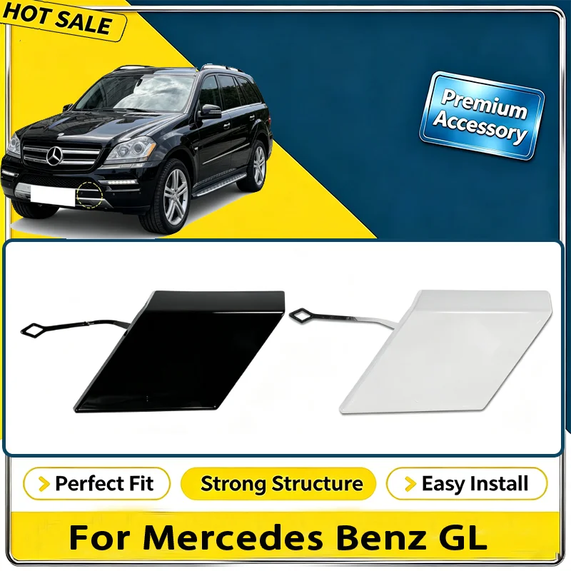 For Mercedes Benz GL X164 Facelift GL320 GL420 GL500 2009-2012 Front Bumper Tow Hook Cap Towing Eye Cover