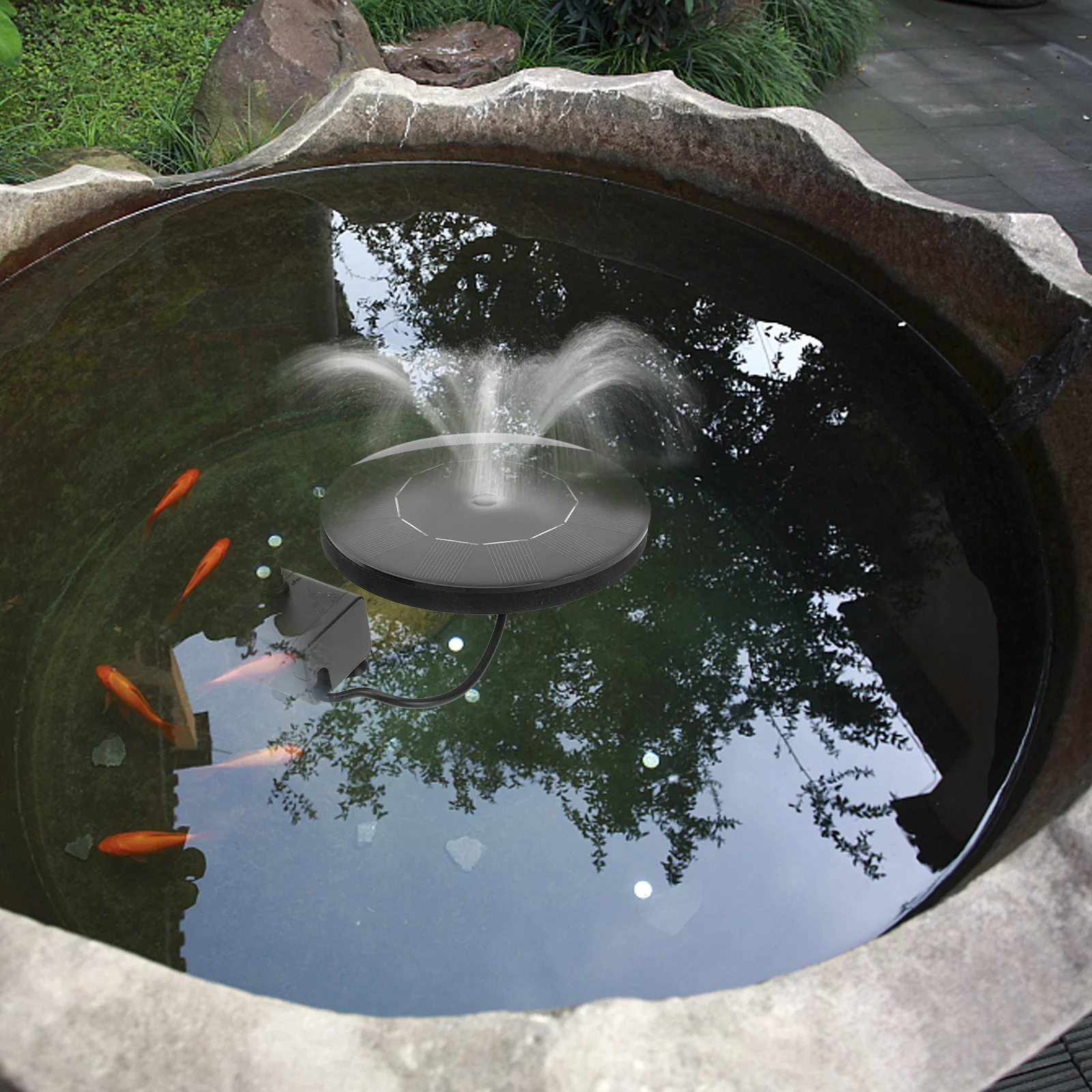 

1pc Solar Powered Pump Floating Water Fountain For Garden Bird Bath Pond Pool Lake Durable Eco-Friendly Automatic Solar Fountain
