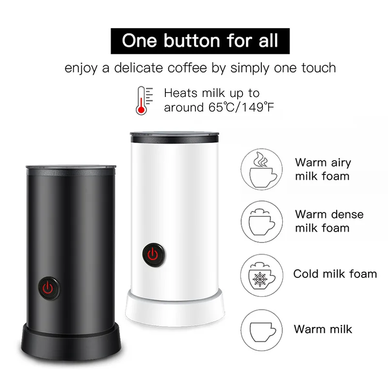 2.4L Household Hot and Cold Dual Effect Coffee Machine Milk Frother and Frother Fully Functional Electric Milk Frother