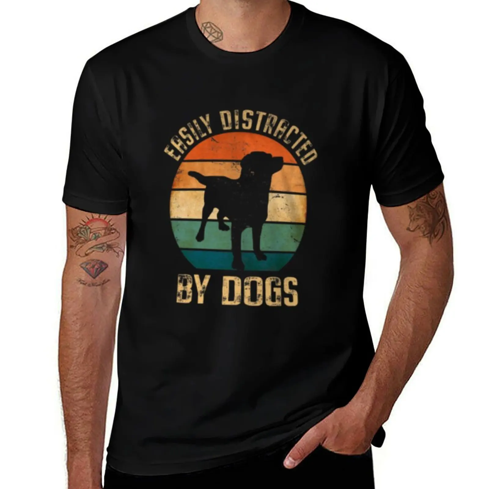 

Easily Distracted By Dog Love Your Pet Day, dog, mom, Love My Dog, T-Shirt t shirts for man pack white T-Shirt