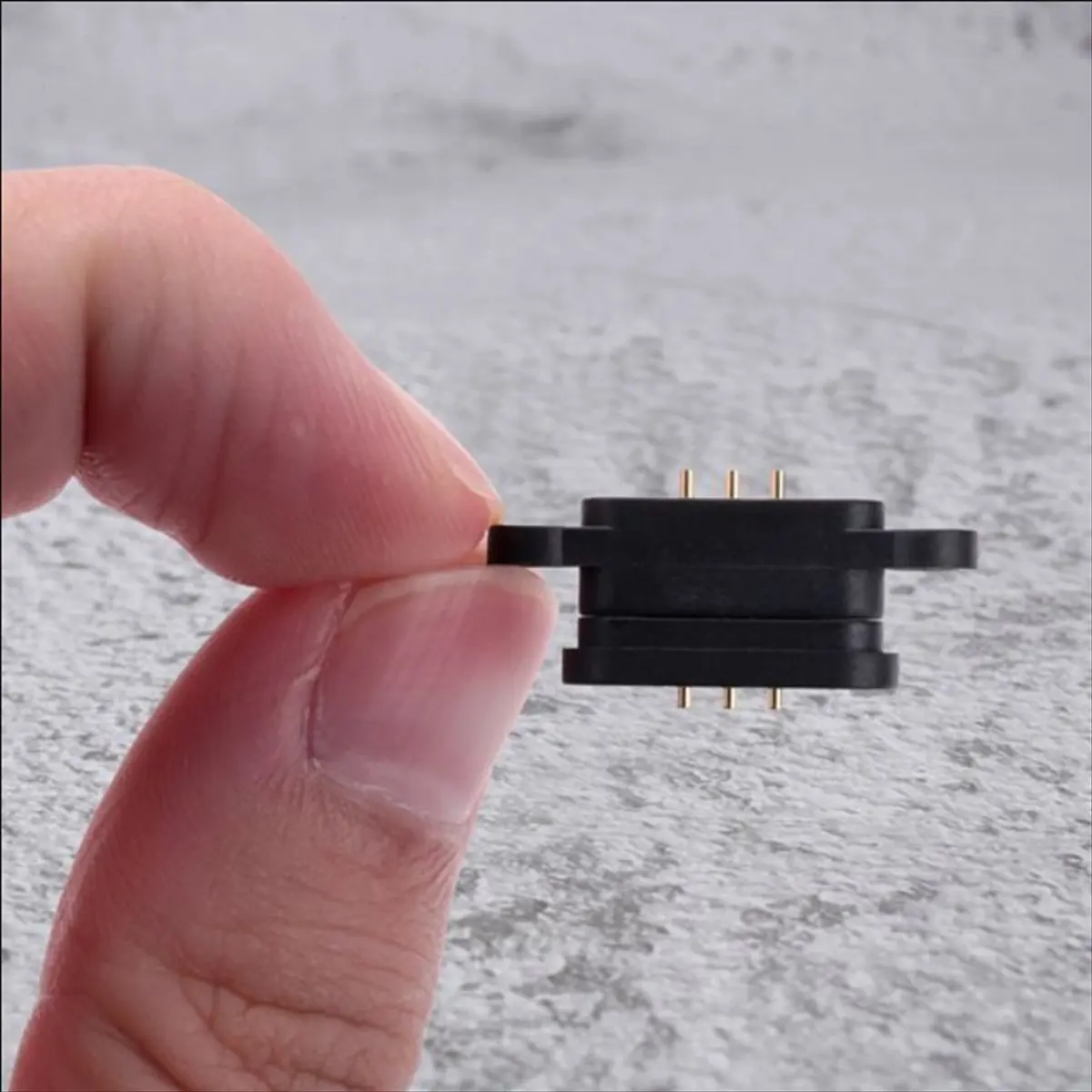 AS62 20Pairs 3Pin Spring Loaded Magnetic Pogo Pin Connector 3 Positions Magnets Pitch 2.3MM Through Holes Male Female Probe