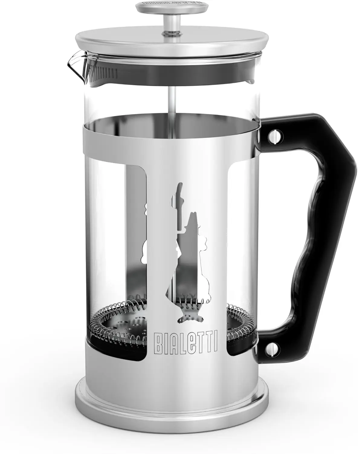 Bialetti  Preziosa Stainless Steel 3-Cup French Press Coffee Maker, Silver