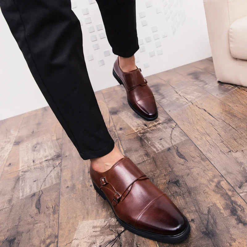

Men's Formal Shoes New Loafers Office Dress Footwear Fashion Party Wedding Flats Casual Business Shoes for Men Botas Para Hombre