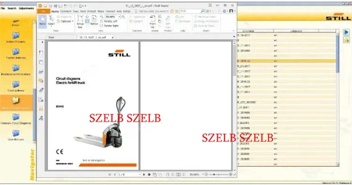 2026 Hot Still Steds Navigator Forklifts 8.21 R2 Full Instruction Service Repair Parts Manual EPC Diagnostic Diagrams Catalog